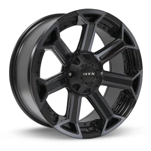 RTX Wheels – Peak – Black – 20″x10″ -18mm – Summer Wheels – 082833